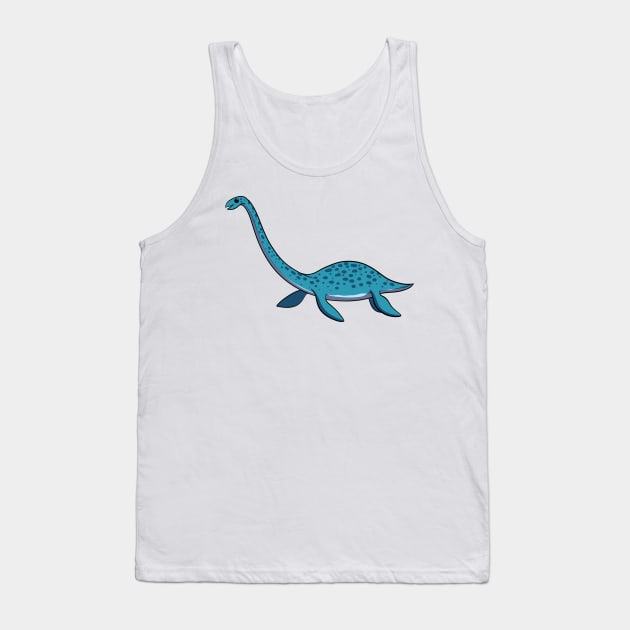 cartoon elasmosaurus Tank Top by LaPouledeSoie